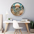 Ocean Jellyfish Puzzles for Adults, 1000 Piece Deep Blue Sea Fish Jigsaw Puzzle, Round Jellyfish Art