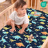 2 Pack 28x52x9in PHF Soft Crib Sheet Fitted, Baby Sheets for Boys Girls, Fits Standard Crib and Toddler Mattresses