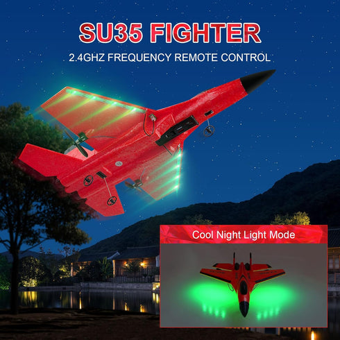Beffkkip 2CH 2.4GHz SU35 FX620 RC Airplane RC Plane Remote Control Plane RTF RC Jet Easy to Fly Airplane Toys rc Planes