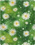 Pigsaly 27x39 Inch Crib Sheets Watercolor White Daisies Green Baby Sheet for Standard Crib Mattress Boys Girls Toddler