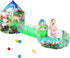 3pc Dinosaur Play Tent for Boys - Ball Pit, Crawl Tunnel, Play Tents for Toddlers, Indoor & Outdoor Play House Toys