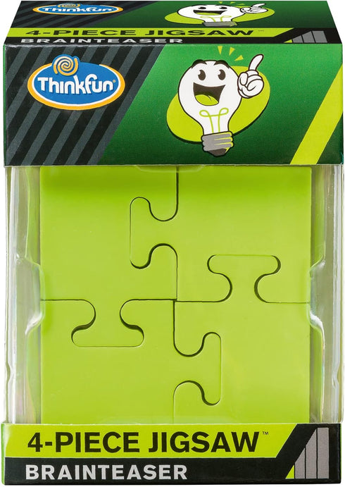 ThinkFun Pocket Brainteasers 4-Piece Jigsaw STEM Toy and Logic Game for Boys and Girls Age 8 and Up - A Tiny brainteaser That’s Lots of Fun!
