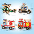 Emergency Vehicles 3D Puzzle Toy, HUZU Wooden Building Blocks for Kids 3-8, Fire Truck, Ambulance, Police Car Gifts