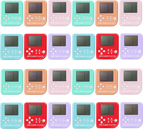 24 Pack Video Game Party Favors, Video Game Keychain Birthday Party Supplies for Kids