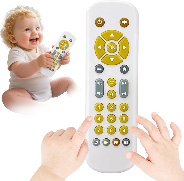 Baby TV Remote Toy with Lights & Sounds - Interactive Learning Toy