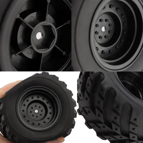 RC Tires Wheels Spare Parts 90115 for 1:12 Bruhless Brushed 903 HM121 YC300 RC Car Trucks(2 PCS)