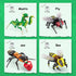 Set,Insect 8 8 KAZI Bugs Building Toy Collection Building Blocks Including Different Bug,STEM Toys for Kids Age