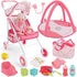 deAO Baby Doll Stroller Set with 12" Baby Dolls Nursery Playset 17