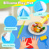 Wxqfumy Set, 31 3D Dough Tool Pcs Basic Dough Tools Kits for Kids, Dough Accessories Includes Storage Container, Mat