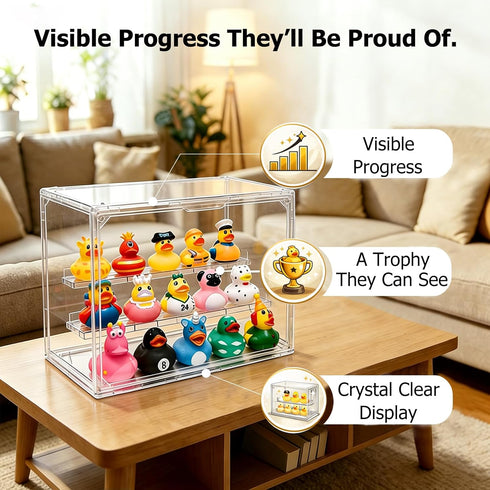 Jovify Living 15 3+ Potty Training Reward System for Toddlers Surprise Blind Bag Ducks with Clear Display Case