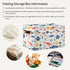 CWUPZAY 1 Pack Salmon Tuna Sardine Storage Basket Canvas Fabric Collapsible Storage Bins Box Organizer Waterproof