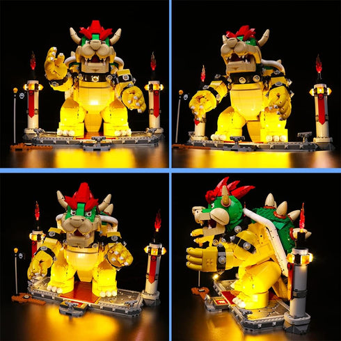 VONADO Led Light Kit Compatible with Lego The Mighty Bowser 71411, Remote-Control Version