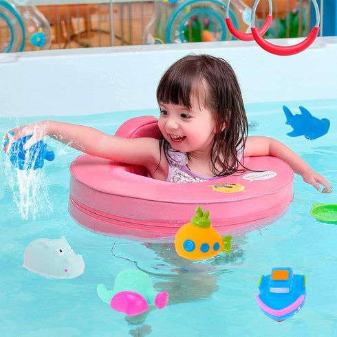 INNOCHEER Baby Bath Toys for Water Table, 13 Pcs Toddler Water Toys with Quick Dry Organizer Net
