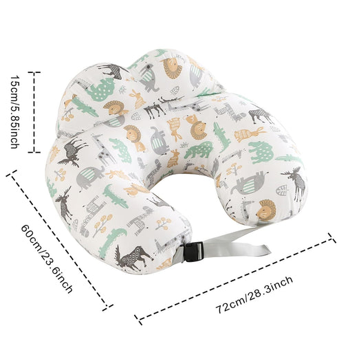 BATTOP Nursing Pillow for Breastfeeding,Bottle Feeding, Plus Size Breastfeeding Pillows with Adjustable Waist Strap