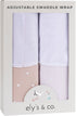 0-3 100% 2 Pack Ely's & Co. Adjustable Swaddles for Newborn, Baby Swaddles Months, Swaddle Sack for Baby Girl, Cotton