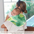 decor gift 4 Pack 22x11in Cotton Burp Cloths Large Soft and Absorbent Honeydew Teal Marble Baby Rags and washcloth