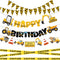 FIGEPO Construction Party Supplies Dump Truck Party Decorations Set with caution tape, construction