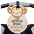 THREE LITTLE TOTS Animal Theme No Touching Baby Car Seat Sign or Stroller Tag, CPSIA Safety Tested