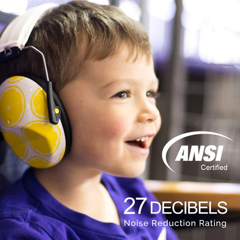 Kids Noise Cancelling Ear Muffs - Toddler Hearing Protection Headphones for Sensory and Autism