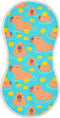 Muslin Baby Burp Cloths Set of 1, Soft Cute Capybara Absorbent Muslin