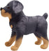 Lifelike Rottweiler Dog Stuffed Animal - 12 Inch Simulated Plush Puppy Toy, Realistic Black Dog Gift for Kids