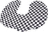 ZJchao Black Print Baby Nursing Pillow Cover U Shaped Washable Breatfeeding Slipcover for Moms (Black and White