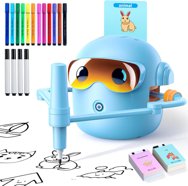NAUQUOHZ Drawing Robot for Kids Montessori Painting Toys for 3 4 5 6