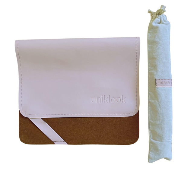 UNIKLOOK Leather Portable Changing Pad - Vegan Leather - Travel Baby Changing