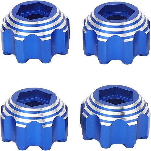 VBESTLIFE RC Wheel Hex Adapters, Aluminum Alloy 8x32 to 17mm for 8x32 3.8in Wheels Electric Car Truck (Blue)