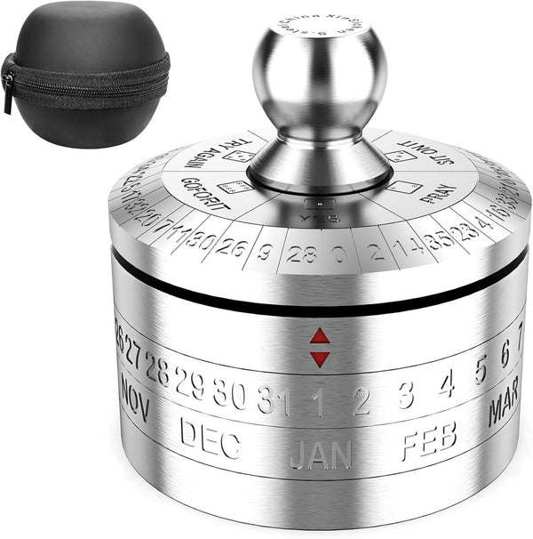 Stainless Steel Lucky Fidgeting Spinner Mens Gifts Office Desktop Anxiety Relief Paperweight