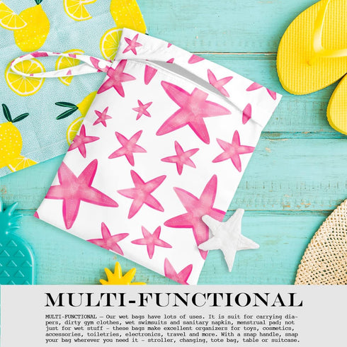 zcyxuuw Wet Bag, Wet Dry Bag, Wet Bag for Swimsuit, Travel, Beach, Pool, Diapers, Dirty Yoga Gym Clothes, Makeup Bag