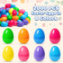 500 Count 2.4" 6 Duchong Plastic Easter Eggs Bulk, Fillable Empty Easter Eggs In Colors for Easter Hunt, Basket