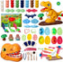 Merimon Dinosaur Color Dough Sets, Includes Dino Dentist Play Set, Tyrannosaurus Rex Set,