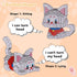 Sets, 6 Mini Cat Building Block Styles Cute Cat Model Micro Building Blocks Mini Animal Building Blocks Toys Party