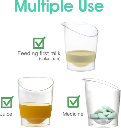 Maymom Baby Feeding Cup, Graduated Cup for Dosing Medicine, 1 oz (4ct)