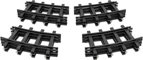 12-Piece Pack 2-Rail 1:24 Sets, 4+ Lionel Ready-to-Play Curved Model Train Track Black Plastic Ready-to-Play Expansion