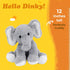 Elephant Stuffed Animals, 12" Grey Soft Plush Toy for Girls Boys Birthday Christmas Gifts