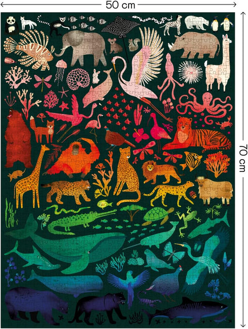 1000 1000 20 28 inches Elena Essex Puzzles for Adults - Rainbow Kingdom | Piece Puzzle | Jigsaw Puzzles Pieces | Pride