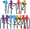 Pop Tubes Robot Fidget Toys 12 Packs Telescopic Suction Cup Stretchy Toys for Kids