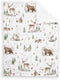 SqtmuHLuo Animals Blanket for Boys Girls Bear Deer Rabbit Hedgehog Owl Squirrel Soft