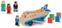 Set 4 4 Melissa & Doug Wooden Airplane Play with Play Figures and Suitcases