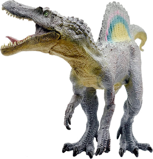 Gemini & Genius Spinosaurus Dinosaur Action Figure with Movable Jaw - Birthday Cake Topper for Kids