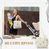 2pcs Set Paterr Quilted Diaper Bag Tote Multifunction Cotton Maternity Hospital Bag Overnight Travel Handbag for Women