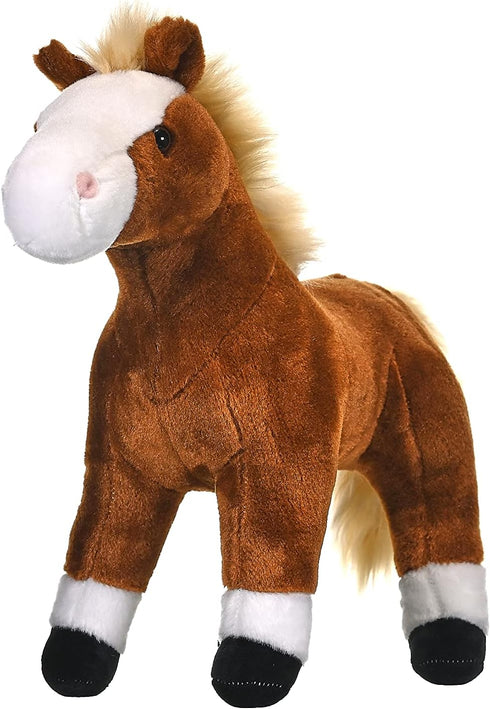 12 Inches Wild Republic Horse Plush, Stuffed Animal, Plush Toy, Gifts for Kids, Cuddlekins, Brown