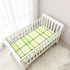 JUNZAN 52x28 Plaid Baby Crib Sheets Cotton Fitted Crib Sheets for Boys Girls Standard Toldder Bed Mattress Sheet