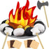 Yowlieu 23 PCS Pretend Campfire Toys, Kids Plush Felt Play Campfire Playset Safe