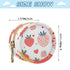 PYBUG Strawberry Round Pacifier Storage Case, Polyester & TPU Lined with Hook Buckle, Pacifier Container Box for Baby