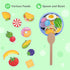 Set 1-4+ (27 Bimi Boo Wooden Feeding Toy - Montessori Pretend Play Food for Toddlers - Fine Motor Skills Scooping Toy