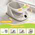 Cetuai 8-18 Baby Bath Seat for Months, Non-Slip Toddler Bath Chair with Suction Cups & Temperature Display, Ergonomic