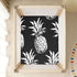 Bseiialft 52 28 White Pineapples Crib Sheets for Boys Girls Soft and Breathable Cotton Baby Sheets for Standard Crib